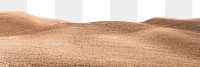 Minimal sand dunes png border, nature transparent background