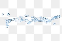 Water splash png sticker, transparent background