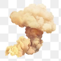 Smoke png sticker, industrial air pollution, transparent background