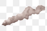 Factory smoke png sticker, air pollution, transparent background 