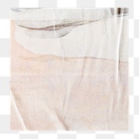 Pastel memo png note sticker, square design, transparent background