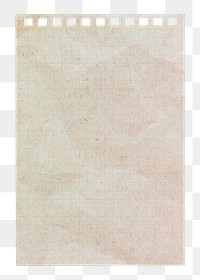 Aesthetic paper png memo collage element, transparent background