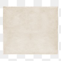 Beige paper png memo collage element, transparent background