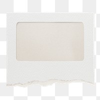 Torn paper png frame, copy space, transparent background