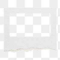 Ripped paper png frame, copy space, transparent background