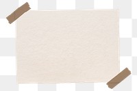 Png taped memo note sticker, transparent background