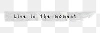 Affirmation png washi tape, transparent background