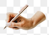Writing with pen png on transparent background