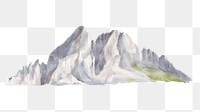 PNG watercolor mountain, nature clipart, transparent background