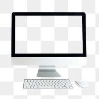 Computer screen mockup transparent png