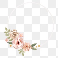 Pastel papercraft flower design element