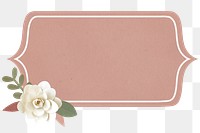 Papercraft flower border on a nude pink background