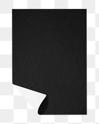 Black paper png, stationery with design space