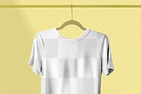 T shirt mockup png, women's apparel, short sleeve top transparent design