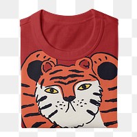 Tiger t-shirt png, Chinese New Year celebration fashion 