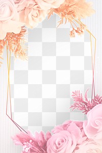 Blank floral frame design element | Free PNG - rawpixel