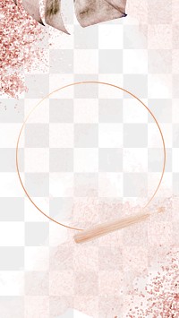 Frame png with rose gold | Free PNG - rawpixel