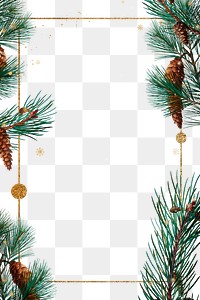 Golden rectangle Christmas frame design