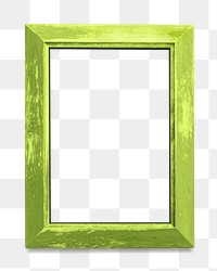 Green photo frame mockup