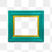 Green photo frame mockup