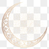 Eid Mubarak crescent moon illustration transparent png