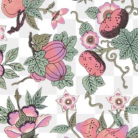 Pink and purple floral patterned background design element