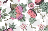 Pink floral patterned background design element 