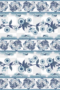 Navy blue floral patterned background design element