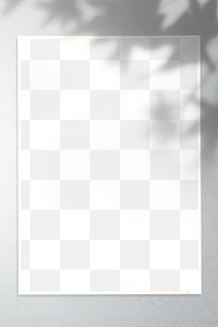 White picture frame mockup hanging on a gray wall