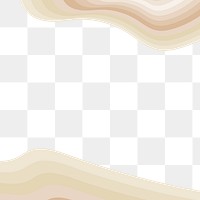 Beige wavy textured design element