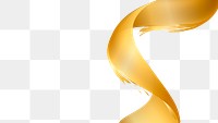 Gold swirly line design element