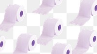 Tissue paper rolls patterned background transparent png