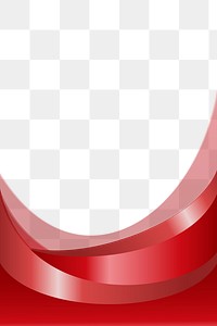 Red curved border design element | Premium PNG - rawpixel