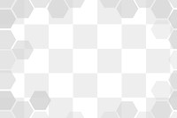 Gray hexagonal patterned background design element