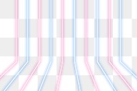 Glowing blue and pink neon lines patterned background design element