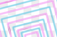 Glowing blue and pink neon lines patterned background design element