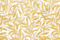 Glittery gold leaf patterned background design element