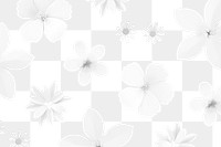 White floral background design element 