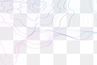 3D gradient contour line patterned background design element