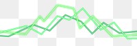 Green lined graphs design element
