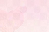 Heart patterned on a pink background design element