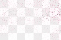 Magenta confetti pattern on a pink background design element