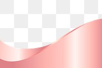 Pink curved border design element