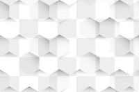 Gray hexagon patterned background