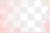 Pink hexagon patterned background design element