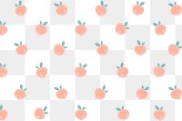 Hand drawn peach patterned background design element