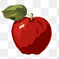 Red apple design element