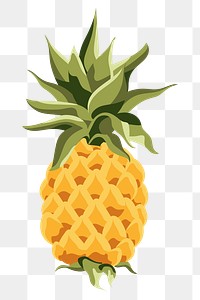 Yellow pineapple design element