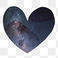 Heart shaped space patterned design element