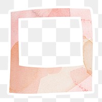 Pink textured instant photo frame